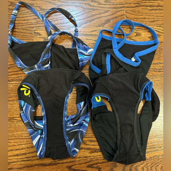 Mp Michael Phelps Women's Diablo Mid Back One Piece Swimsuit Size 26 Color 942 - Picture 2 of 3